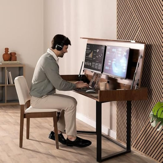 Transformer Table to Desk – Expandable Dining Table to Computer Desk, Work-from-Home Office Desk, Gaming Desk, Study Desk, Space-Saving Adjustable Furniture (1 Unit)