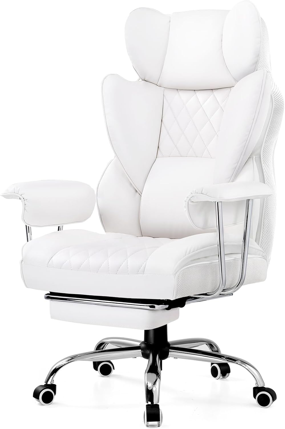 GTRACING Gaming Chair,Office Chair with Pocket Spring Lumbar Support, Ergonomic Comfortable Wide Office Desk Computer Chair with Outward Fixed Soft Armrests and Footrest (Fabric, Black & Gray)