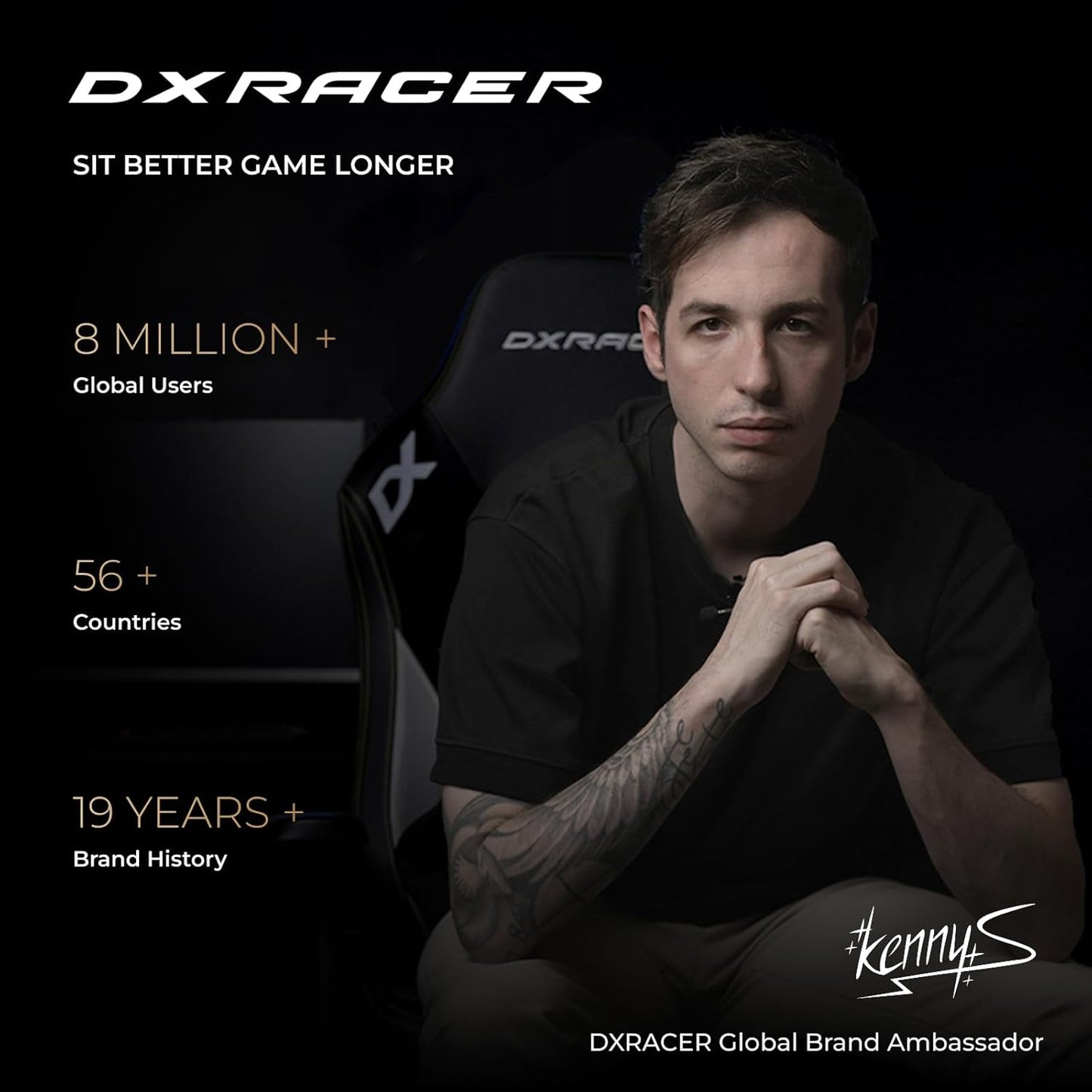 DXRacer Gladiator Series L Gaming Chair - Reclining, Ergonomic & Comfortable Computer Chair with 3D Armrest, Wide Seat Base & Headrest Pillow Faux Leather Black & Red